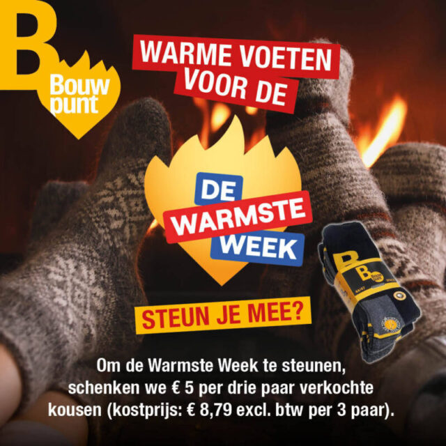 Warme voeten voor de Warmste Week!